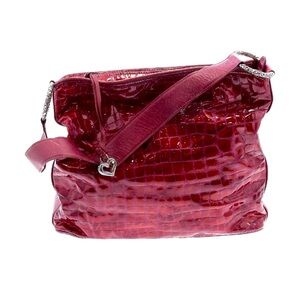 Brighton Red Patent Leather Shoulder Bag